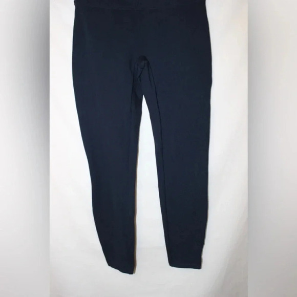 Women’s Spanx Ankle Length Ponte Hem Slit Comfy Leggings Size Medium Navy Blue - Picture 5 of 13